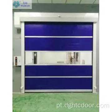 Alta velocidade PVC Clean Room Roller Shutter Porta